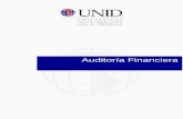 Auditoría Financiera - moodle2.unid.edu.mx · normas de auditoria son toda una normatividad que los auditores deben seguir para llegar a emitir una opinión sobreel resultado de