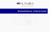 Estadística Inferencial - moodle2.unid.edu.mx · Sean 𝑨 y 𝑩 dos eventos. Si los conjuntos que representan los eventos 𝑨 y 𝑩. son disjuntos, es decir, 𝑨∩𝑩= 𝝓,