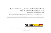 Criterios y Procedimientos de Acreditación deaapia.cfia.or.cr/wp-content/uploads/2018/01/manualAcreditacion.pdf · Ingeniería y de Arquitectura de Costa Rica, en cumplimiento de