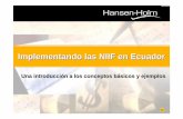 Implementando las NIIF en Ecuador - ecotec.edu.ec€¦ · 12 NIC 16 11 NIC 2 Inventarios 1993 Revisada 2003 Párrafos: 11 (1998), 36 (1999) y 6 (2001) 9 NIC 18 Ingresos 1993 Efectos