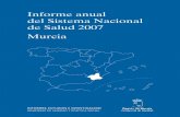 Informe anual del Sistema Nacional de Salud 2007 Murcia · INFORME ANUAL DEL SISTEMA NACIONAL DE SALUD 2007 - MURCIA. 3. La tasa de paro ha roto su tendencia descendente y se incrementó