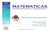 financiera MATEMATICAS - dragodsm.comdragodsm.com/pdf/DRAGODSM-MATEMA-FINANCIERA-09-2011.pdf · •Costo del dinero •Concepto de inversión •Interés simple y compuesto •Factores