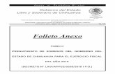 Folleto Anexo - chihuahua.gob.mx€¦ · Chihuahua, Chih., sábado 29 de diciembre de 2018. No. 104 Gobierno del Estado Libre y Soberano de Chihuahua TOMO II PRESUPUESTO DE EGRESOS