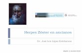 Herpes Zóster en ancianos - cursoinfeccionesalcorcon.escursoinfeccionesalcorcon.es/images/Presentaciones_2018/08 Zoster.pdf · Herpes Zóster en ancianos Dr. José luis López Estebaranz