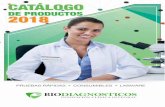 catalogo 2018para envio - biodiagnosticos.com · UROANÁLISIS Y COLORIMETRIA ABUSO DE SUBSTANCIAS EN ORINA, SALIVA Y DETECCIÓN DE ADULTERANTES EQUIPOS DE LABORATORIO CONSUMIBLES