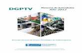 DGPTV Año 2012 - madrid.es · INDICES Memoria de Actividades de la Dirección General del Parque Tecnológico de Valdemingómez – año 2012 INDICE DE FIGURAS Figura 2.1 Evolución