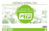 ASSEMBLEA GENERAL 2018 - transportpublic.org · persones) i Lleida (19 persones). 14a Cursa urbana de Barcelona (55 persones) al mediaTIC 1a cursa (PTP) de transports al Barcelonès