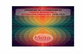 PRIMERA FORMACIÓN DE PROFESIONALES EN TERAPIA DE ... · META - Formación en Terapia Integrativa, Respiración Consciente & PNL 2019-2020 2 / 20 Programa de la formación en Terapia
