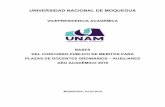 UNIVERSIDAD NACIONAL DE MOQUEGUA - unam.edu.pe€¦ · Auxiliares, dicha propuesta es elevada a laPresidencia para ser aprobada en Sesión de la Comisión Organizadora. b. El ámbito