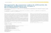 Documento de consenso sobre la utilización de profilaxis ...scielo.isciii.es/pdf/maxi/v28n3/en_articulo_especial.pdf · bióticos en el tratamiento de infecciones odontogénas, las