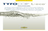 Información Técnica TYFOCOR L-eco · clas de propilenglicol y agua. De una manera igualmente cómodo y preciso para determinar la concentración consiste en medir el índice de
