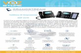 Teléfono IP Empresarial GXP 2170 - vozipstore.com · las velocidades de conexión más rápidas posibles con puertos de red duales Gigabit. Cuenta con PoE integrado y Bluetooth incorporado