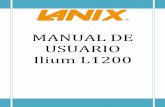 Manual de usuario LANIX Ilium L1200 esrepositorio.claro.com.co/phones/information/LAN_L1200/LAN_L1200.pdf · La batería se puede cargar y descargar cientos de veces antes de que