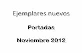 Portadas Noviembre 2012 - bibliotecas.umar.mxbibliotecas.umar.mx/adquisiciones/hx/PORTADAS_NOVIEMBRE_2012.pdf · religiones que se practican en Guatemala HUATu 327.382 8147m FACULTAD
