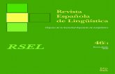 Revista Española de Lingüística - dialnet.unirioja.es · siempre implica el cotejo de rasgos de Caso estructural, la flexión personal de esta lengua se puede considerar como una