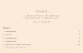 4.7. Aplicaciones de las Derivadas: Linealización y ...matematicas.uis.edu.co/jccarril/Cursos/C1/slides-ln-c1/C1-LN-Cap4-S7.pdf · representa la ecuación de la recta tangente a