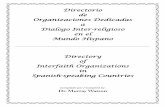 Directorio de Organizaciones Dedicadas a Dialogo Inter ... · to be an exhaustive directory – we, therefore, invite any Spanish-speaking interfaith groups not included in this directory