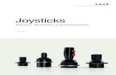 Joysticks - eao.com · culos, maquinaria, equipo médico y sistemas controlados a distancia. Los joysticks estándar y personalizables poseen un manejo intuitivo, una construcción