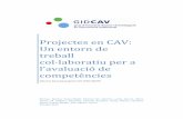 Projectes en CAV: Un entorn de treball col·laboratiu per a ...diposit.ub.edu/dspace/bitstream/2445/34569/1/Informe final 2001PID-UB... · tal i com es constata a partir de la participació