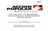 PLAN DE GOBIERNO PROVINCIA AREQUIPA 2019-2022€¦ · Lima, acorde con el Estudio de Edificaciones Urbanas elaborado por el Instituto de Construcción y Desarrollo de la Cámara Peruana