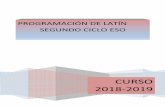 PROGRAMACI N LAT N 4 ESO 2018-2019 - ibq.es · 4.1 Identificar y comprender el significado de los diversos latinismos integrados en las lenguas habladas en España, rastreando su