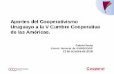 Aportes del Cooperativismo Uruguayo a la V Cumbre ... · entramados, grupos económicos, con otras cooperativas, dando cuenta en profundidad del 6to Principio de la Cooperación.