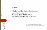 Presentación de PowerPoint · ¿Qué se consideran en el requisito 4.1 de la Norma ISO 9001:2015 y sus notas? 4 Contexto de la organización 4.1 Comprensión de la organización