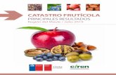 Catastro Frutícola - Región del Maule - Julio 2019 · argo ha sido el camino que ha recorrido el Catastro Frutícola. Su historia es fiel reflejo del desarrollo de la fruticultura