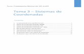 Tema 3 – Sistemas de Coordenadas - Alidrisi Cartografía 3_Sistemas de Coordenadas.pdf · Curso: Fundamentos Básicos del SIG – ArcGIS Tema 3 – Sistemas de Coordenadas Página