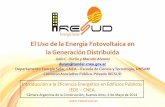 Introducción a la Eficiencia Energética en Edificios ... · GT10 de la AEA – AEA 90364-Sec. 712 "Sistemas de suministro de energía mediante fotovoltaico, basada en la IE 60364