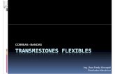 CORREAS -BANDAS TRANSMISIONES FLEXIBLESs45d5ecd815a73d63.jimcontent.com/download/version/1275326684/module... · CLASIFICACION - TRASMICIONES Según la disposición de la correa y