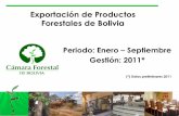Estadisticas de Exportación e Importación de …cfb.org.bo/downloads/Sector.Forestal.Estadisticas.Ene... 9 Exportación de Productos Forestales Maderables de Bolivia 10 Principales