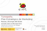 Turespaña. Plan Estratégico de Marketing · TOTAL CUBA Octubre, 2012 22,6 1,1 0,2 0,2 España Canarias (España) Mallorca (España) Tenerife (España) Octubre, 2012 Nota: Pregunta