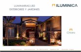 LUMINARIAS LED EXTERIORES Y JARDINESiluminica.com/PDF/catalogos/catalogo-luminarias-led-exteriores-y-jardines.pdf · Aplique de led con diseño contemporáneo, de alta calidad, elaborado