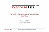 RUT950 – GUIA DE CONFIGURACION RAPIDA · 2019-08-01 · RUT950 –GUIA DE CONFIGURACION RAPIDA 5 Especificaciones (III) • Software • OpenVPN, IPSec, GRE, L2TP, PPTP • Backup