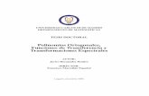 Polinomios Ortogonales, Funciones de Transferencia y … · 2017-05-29 · aplicaciones (integración numérica, métodos espectrales para el tratamiento de problemas de valores en