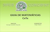 GUIA DE MATEMÁTICAS CxTx para CxTx.pdf · El objetivo es que se manejen todos los productos notables que son la base de la factorización y de las operaciones con fracciones algebraicas.