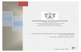 UNIVERSIDAD DE GUADALAJARA - Becas Coordinación de ... · presentar el Informe Académico Sintetizado 2016 y el Plan de Trabajo Anual 2017. De conformidad con el artículo 60 fracción