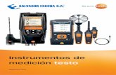 Instrumentos de medición testo · de los instrumentos o calculadas por SALVADOR ESCODA, S.A. en base a dicha información u otras fuentes, siendo susceptibles de modificaciones sin