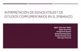 Interpretación de signos vitales y de estudios complementarios … · 2019-02-15 · INTERPRETACIÓN DE SIGNOS VITALES Y DE ESTUDIOS COMPLEMENTARIOS EN EL EMBARAZO. Aguilar Castro