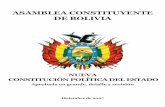 ASAMBLEA CONSTITUYENTE DE BOLIVIA...BASES FUNDAMENTALES DEL ESTADO DERECHOS, DEBERES Y GARANTÍAS TÍTULO I BASES FUNDAMENTALES DEL ESTADO CAPÍTULO PRIMERO MODELO DE ESTADO Artículo