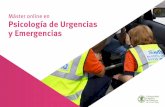 Máster online en Psicología de Urgencias y Emergencias · 1.6.anes de Emergencia de Protección Civil en España. Pl 1.7.icación del psicólogo entre los diferentes actores en
