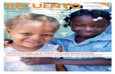 RECUENTO - World Vision International junio 2015.pdf · 2015-10-30 · Recuento /Abril-Junio/ 7 República Dominicana presentó en mayo la Hoja de Ruta Nacional . para la Prevención