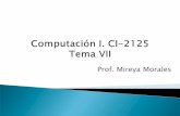 Prof. Mireya Moralesgecousb.com.ve/guias/GECO/Computación 1 (CI-2125...Arreglos multidimensionales o matrices Cadenas de Caracteres Ejemplo de lectura de una cadena Datos Simples