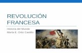 Revolución FrancesaConvención Nacional •Fundada en septiembre de 1792 dirigida por los Jacobinos •Proclamó la república •Nueva constitución •Se acusó al rey de traidor.