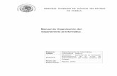 Manual de Organización del Departamento de Informática.htsjpuebla.gob.mx/filesec/transparencia/reglamento... · El presente manual contiene la información actualizada de la organización