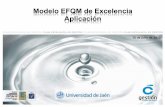 Modelo EFQM de Excelencia Aplicación - ujaen.es...Utilizando el Modelo EFQM de Excelencia como Herramienta de referencia y reflexión Mediante una labor de Equipo representativo del