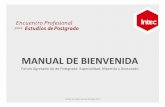 MANUAL DE BIENVENIDA · Instituto Tecnológico de Santo Domingo INTEC-MMP-001 Manual de Bienvenida para Estudios de Postgrado | Versión: 02 | Actualización: Enero 2019 Acerca del