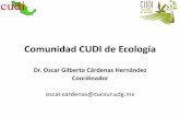 Comunidad CUDI de Ecología · 2012-08-30 · •La Red Mex-LTER surge a principios de esta década por el interés de un grupo de investigadores en: •Abordar investigación ecológica