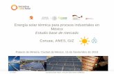 Energía solar térmica para proceos industriales en México … · 2018-12-03 · Estudio: Energía solar térmica para procesos industriales en México –Estudio base de mercado